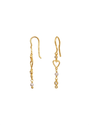 Kali earrings Forgyldt Maanesten 